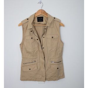 Khaki Cargo Vest | small